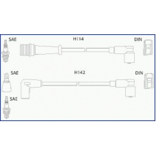134463 Huco Ккомплект проводов зажигания