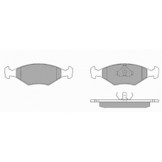 346.1 SIMER Комплект тормозных колодок, дисковый тормоз