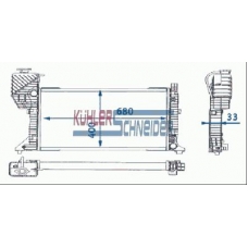0449501 KUHLER SCHNEIDER Радиатор, охлаждение двигател