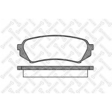 715 010B-SX STELLOX Комплект тормозных колодок, дисковый тормоз