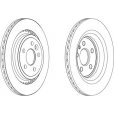DDF1681-1 FERODO Тормозной диск