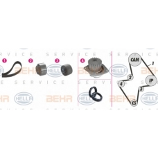 8MP 376 805-811 HELLA Водяной насос + комплект зубчатого ремня