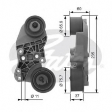 T41243 GATES Натяжной ролик, ремень грм