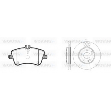 86683.00 WOKING Комплект тормозов, дисковый тормозной механизм