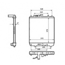53862 NRF Радиатор, охлаждение двигателя