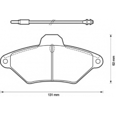 571757X BENDIX Комплект тормозных колодок, дисковый тормоз