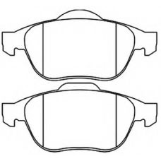 AKD-0204 ASVA Комплект тормозных колодок, дисковый тормоз