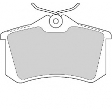 FD6940A NECTO Комплект тормозных колодок, дисковый тормоз