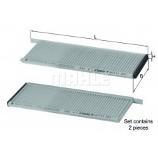 LA 195/S MAHLE Фильтр, воздух во внутренном пространстве