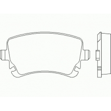 P 85 076 BREMBO Комплект тормозных колодок, дисковый тормоз