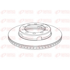 NCA1028.20 KAWE Тормозной диск