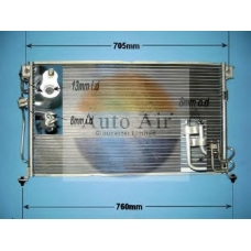 16-1224 AUTO AIR GLOUCESTER Конденсатор, кондиционер