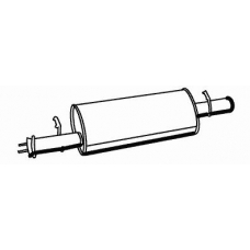 19608 WALKER Средний глушитель выхлопных газов