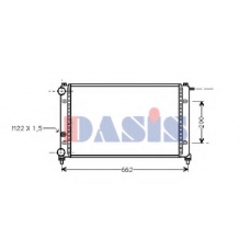 330090N AKS DASIS Радиатор, охлаждение двигателя