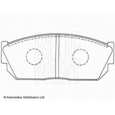 ADH24261 BLUE PRINT Комплект тормозных колодок, дисковый тормоз