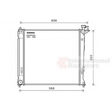 82002284 VAN WEZEL Радиатор, охлаждение двигателя