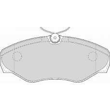 FD6944A NECTO Комплект тормозных колодок, дисковый тормоз
