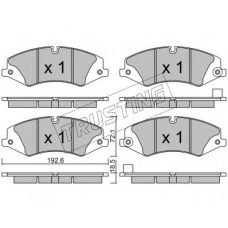 853.6 TRUSTING Комплект тормозных колодок, дисковый тормоз