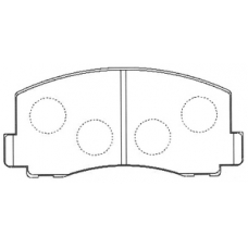 PN-3115 JNBK Колодки тормозные