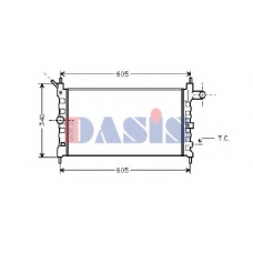 151520N AKS DASIS Радиатор, охлаждение двигателя