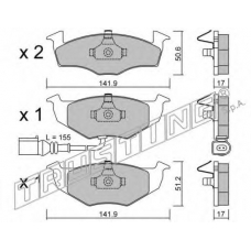 215.3 TRUSTING Комплект тормозных колодок, дисковый тормоз
