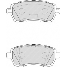 FSL4179 FERODO Комплект тормозных колодок, дисковый тормоз
