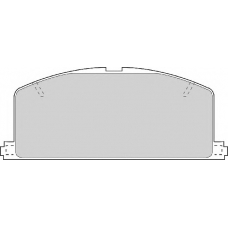 FD6200A NECTO Комплект тормозных колодок, дисковый тормоз