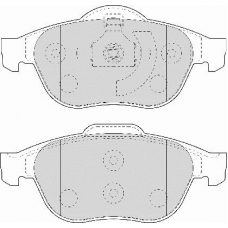 FD6990A NECTO Комплект тормозных колодок, дисковый тормоз
