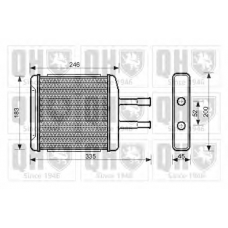 QHR2198 QUINTON HAZELL Теплообменник, отопление салона