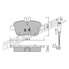 982.0W TRUSTING Комплект тормозных колодок, дисковый тормоз