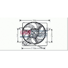 1880341 KUHLER SCHNEIDER Вентилятор, охлаждение двигателя