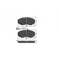 32475 SPIDAN Комплект тормозных колодок, дисковый тормоз