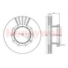 567555B BENDIX Тормозной диск