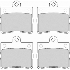 FD6794A NECTO Комплект тормозных колодок, дисковый тормоз