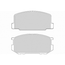 FD6703A NECTO Комплект тормозных колодок, дисковый тормоз
