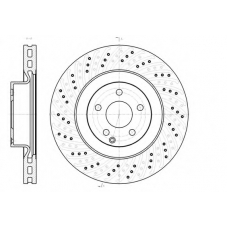 61186 10 KAWE Тормозной диск