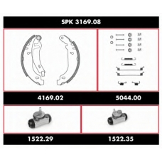 SPK 3169.08 REMSA Комплект тормозов, барабанный тормозной механизм
