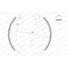 152-2017 WEEN Комплект тормозных колодок