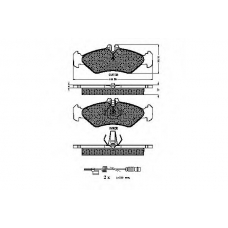 32211 SPIDAN Комплект тормозных колодок, дисковый тормоз