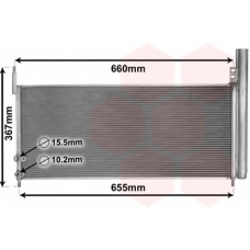 53005692 VAN WEZEL Конденсатор, кондиционер
