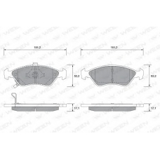 151-1164 WEEN Комплект тормозных колодок, дисковый тормоз