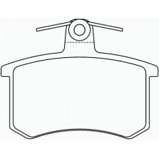 P 85 013 BREMBO Комплект тормозных колодок, дисковый тормоз