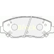 23868 00 C BRECK Комплект тормозных колодок, дисковый тормоз