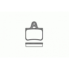 2076.00 ROADHOUSE Комплект тормозных колодок, дисковый тормоз