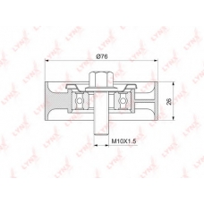 PB-5349 LYNX Ролик руч.ремня hyundai solari