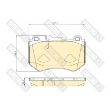 6120785 GIRLING Комплект тормозных колодок, дисковый тормоз