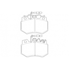 WBP20923A WAGNER LOCKHEED Комплект тормозных колодок, дисковый тормоз