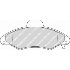 FDB1276 FERODO Комплект тормозных колодок, дисковый тормоз