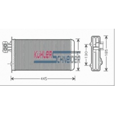 4191101 KUHLER SCHNEIDER Теплообменник, отопление салона