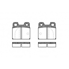 0005.00 REMSA Комплект тормозных колодок, дисковый тормоз